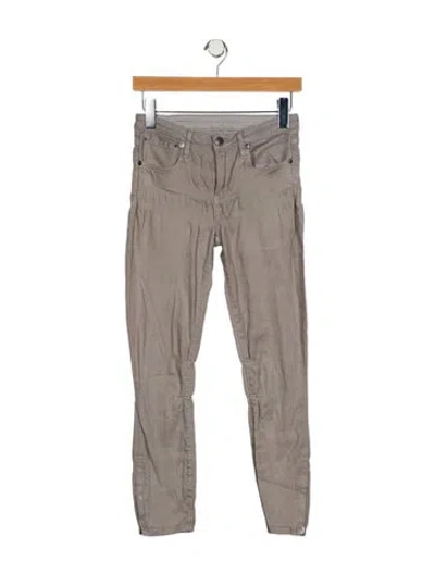 Pre-owned Helmut Lang Mid-rise Straight Leg Jeans In Gray
