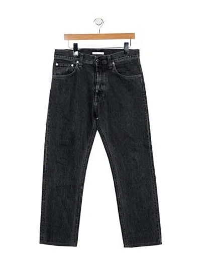 Pre-owned Helmut Lang Mid-rise Straight Leg Jeans In Gray