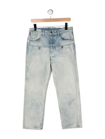 Pre-owned Helmut Lang Mid-rise Straight Leg Jeans In Green