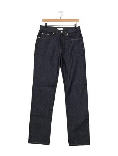 Pre-owned Helmut Lang Mid-rise Straight Leg Jeans W/ Tags In Blue