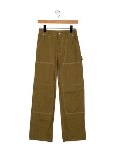Pre-owned Helmut Lang Mid-rise Wide Leg Jeans In Green