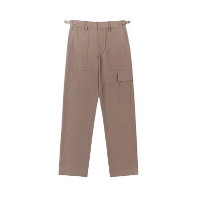 Pre-owned Helmut Lang Military Straight Leg Trousers 'cobblestone' In Brown