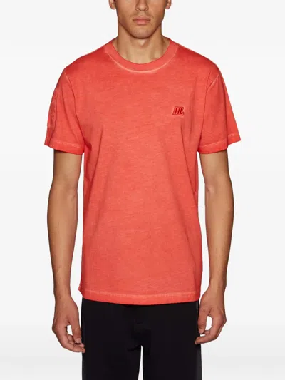 Helmut Lang Military T-shirt In Orange