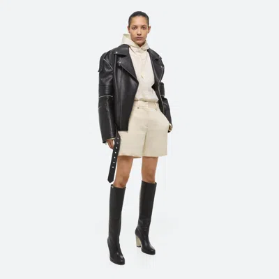 Helmut Lang Mini Car Shorts In Neutral