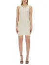 Helmut Lang Mini Dress In Ivory