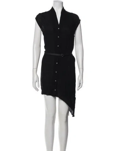 Pre-owned Helmut Lang Mini Dress In Black