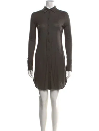 Pre-owned Helmut Lang Mini Dress In Gray