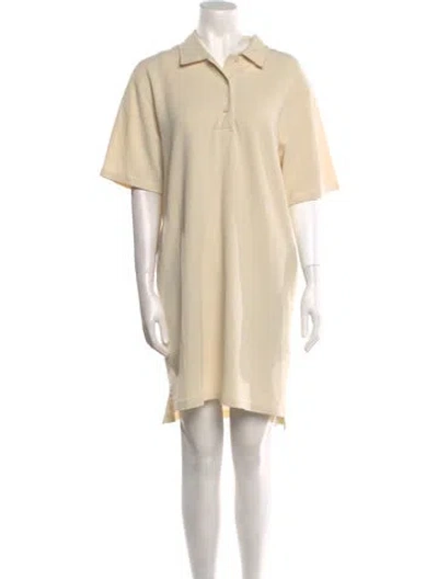 Pre-owned Helmut Lang Mini Dress In Neutral