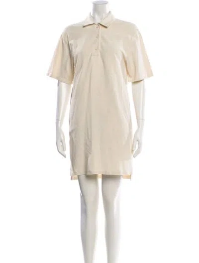 Pre-owned Helmut Lang Mini Dress In Neutral