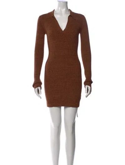 Pre-owned Helmut Lang Mini Dress In Neutral