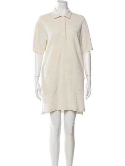 Pre-owned Helmut Lang Mini Dress In Neutral