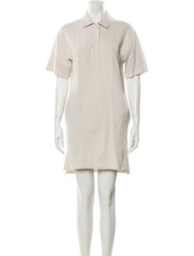 Pre-owned Helmut Lang Mini Dress In Neutrals