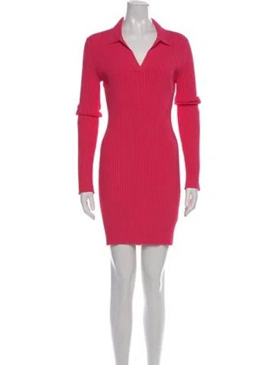 Pre-owned Helmut Lang Mini Dress In Pink