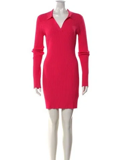 Pre-owned Helmut Lang Mini Dress In Pink