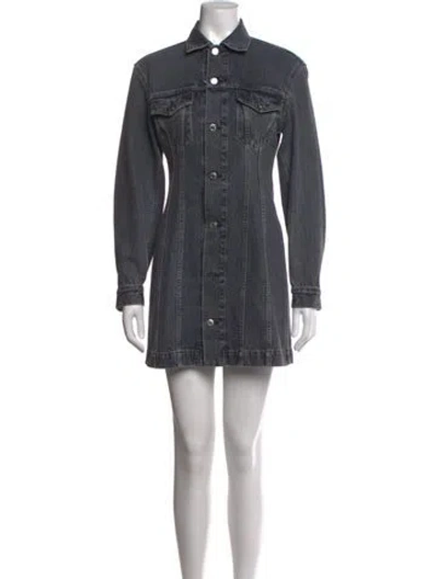 Pre-owned Helmut Lang Mini Dress W/ Tags In Blue