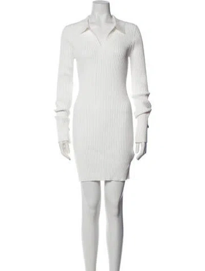 Pre-owned Helmut Lang Mini Dress In White