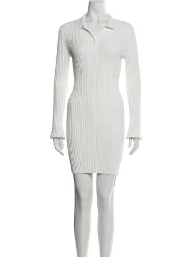 Pre-owned Helmut Lang Mini Dress In White