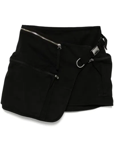 Helmut Lang Field Mini Skirt In Black - 001