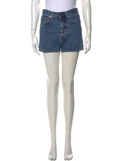 Pre-owned Helmut Lang Mini Shorts In Blue