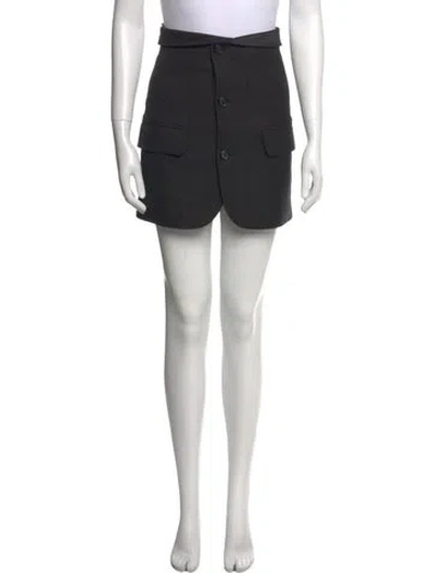 Pre-owned Helmut Lang Mini Skirt In Black