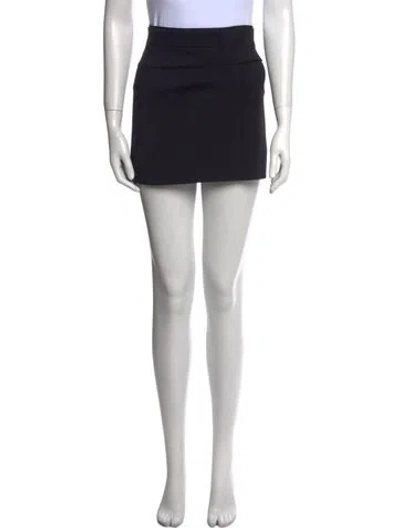 Pre-owned Helmut Lang Mini Skirt In Black