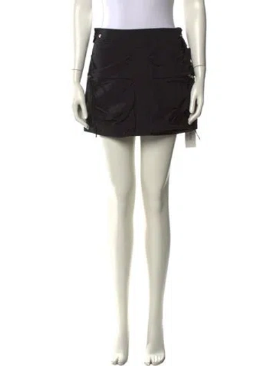 Pre-owned Helmut Lang Mini Skirt In Black