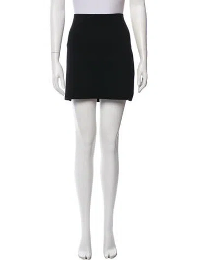 Pre-owned Helmut Lang Mini Skirt In Black