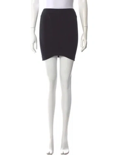 Pre-owned Helmut Lang Mini Skirt In Black