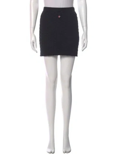 Pre-owned Helmut Lang Mini Skirt In Black