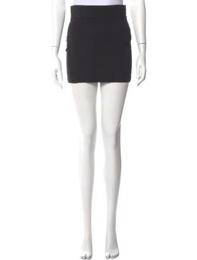 Pre-owned Helmut Lang Mini Skirt In Black