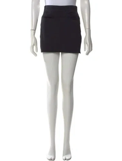 Pre-owned Helmut Lang Mini Skirt In Black