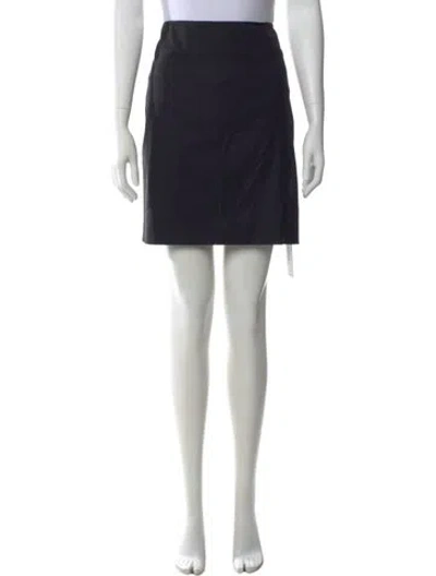 Pre-owned Helmut Lang Mini Skirt In Black