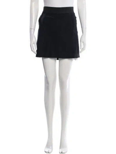 Pre-owned Helmut Lang Mini Skirt In Black