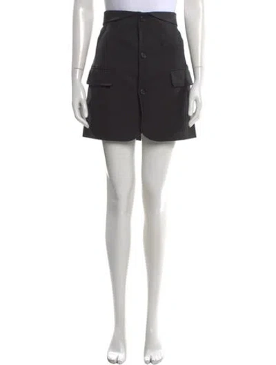 Pre-owned Helmut Lang Mini Skirt In Black