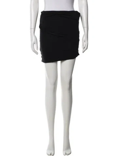 Pre-owned Helmut Lang Mini Skirt In Black