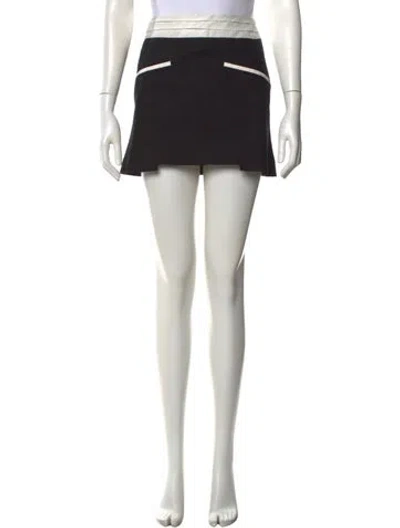 Pre-owned Helmut Lang Mini Skirt In Black
