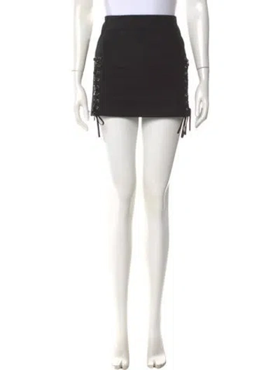 Pre-owned Helmut Lang Mini Skirt In Black