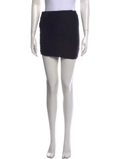 Pre-owned Helmut Lang Mini Skirt In Black