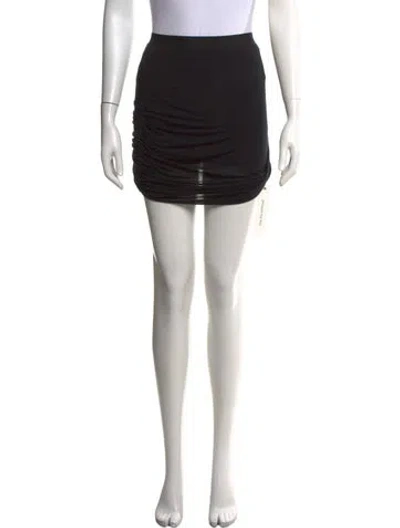Pre-owned Helmut Lang Mini Skirt In Black