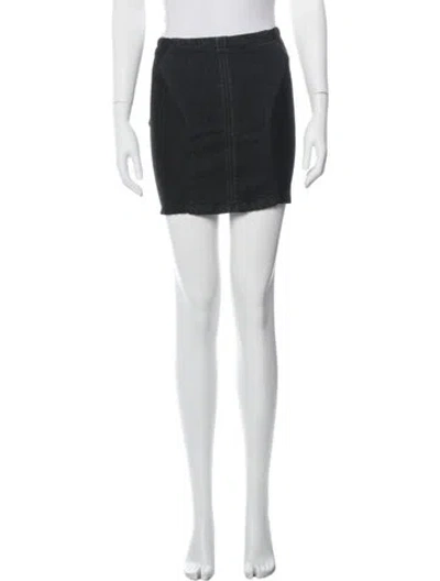 Pre-owned Helmut Lang Mini Skirt In Black
