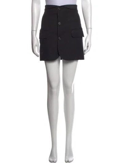 Pre-owned Helmut Lang Mini Skirt In Black