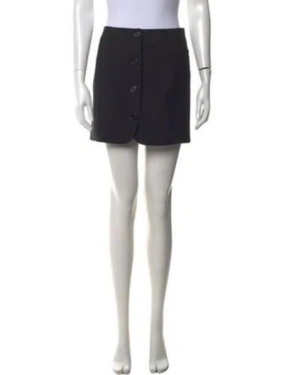Pre-owned Helmut Lang Mini Skirt In Black