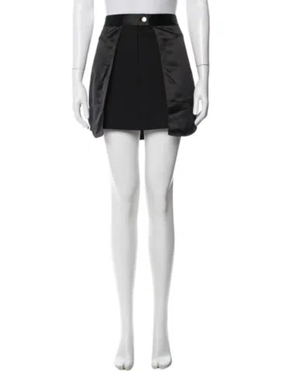 Pre-owned Helmut Lang Mini Skirt In Black