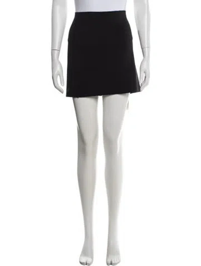 Pre-owned Helmut Lang Mini Skirt In Black