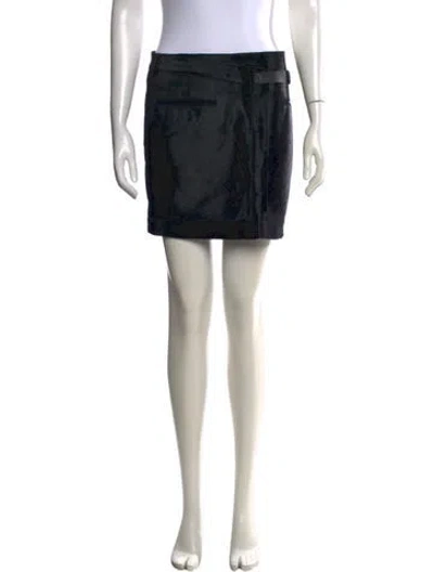Pre-owned Helmut Lang Mini Skirt In Black