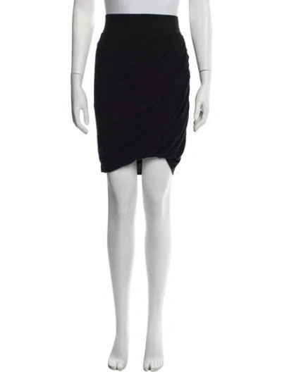 Pre-owned Helmut Lang Mini Skirt In Black