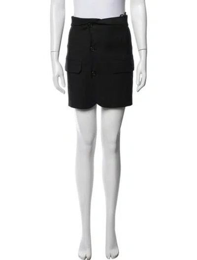 Pre-owned Helmut Lang Mini Skirt In Black