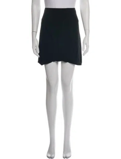 Pre-owned Helmut Lang Mini Skirt In Black