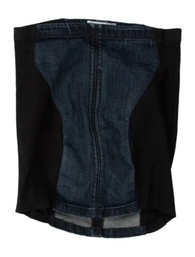 Pre-owned Helmut Lang Mini Skirt In Blue