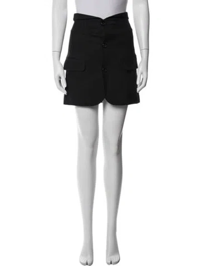 Pre-owned Helmut Lang Mini Skirt In Blue